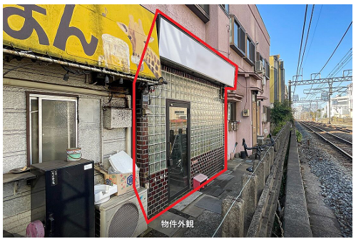 線路沿いの路面バー居抜き物件！ワンオペ可能な物件です。